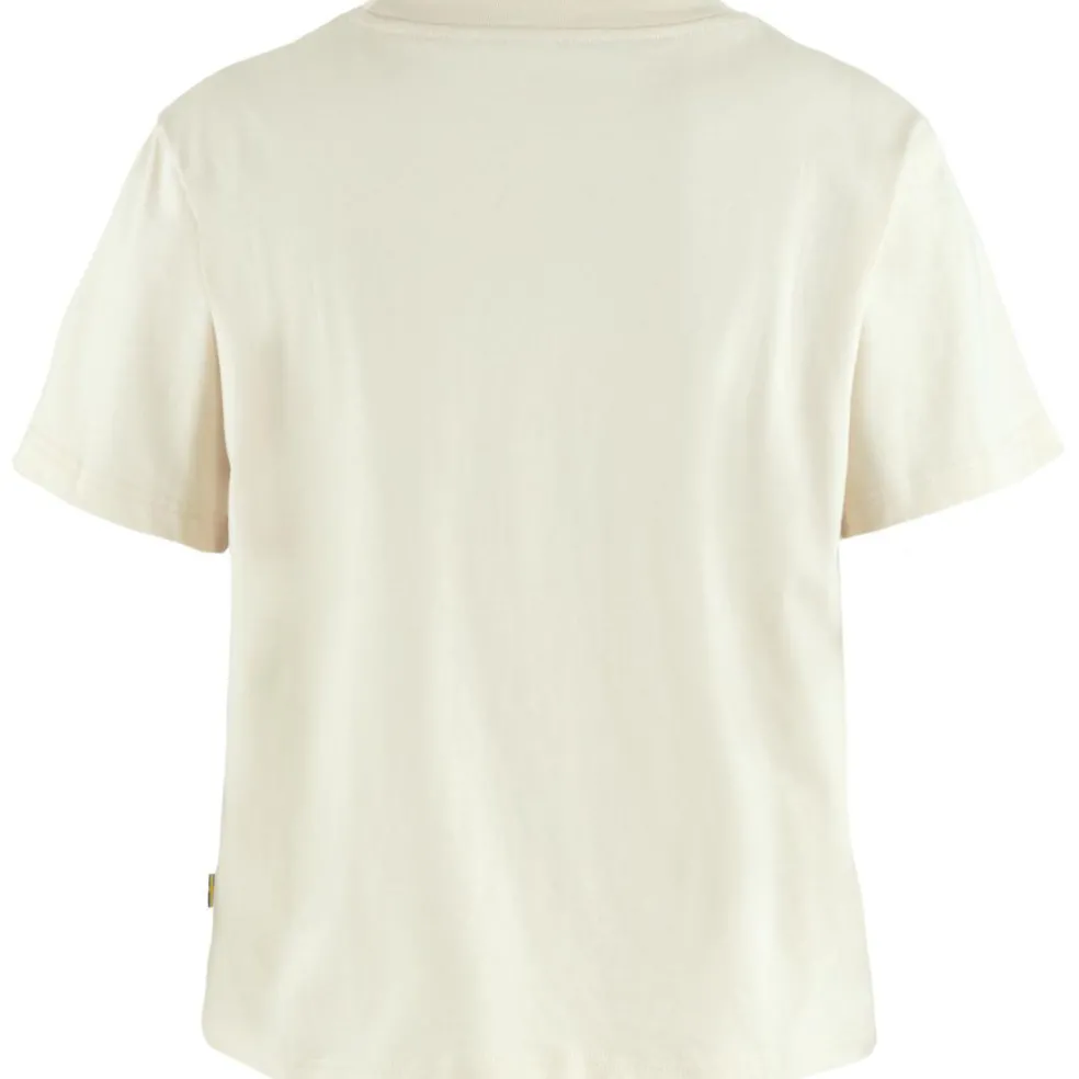 Fjällräven Fjällblomster Logo shirt dames chalk white