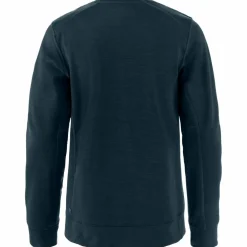 Fjällräven Keb Fleece Crew Neck sweater heren dark navy