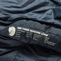 Fjällräven Keb Three Seasons Long mummy slaapzak navy