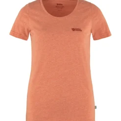 Fjällräven Logo shirt dames rowan red melange