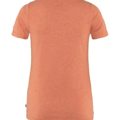 Fjällräven Logo shirt dames rowan red melange