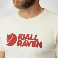 Fjällräven Logo shirt heren chalk white