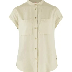 Fjällräven Ovik Hemp SS blouse dames chalk white