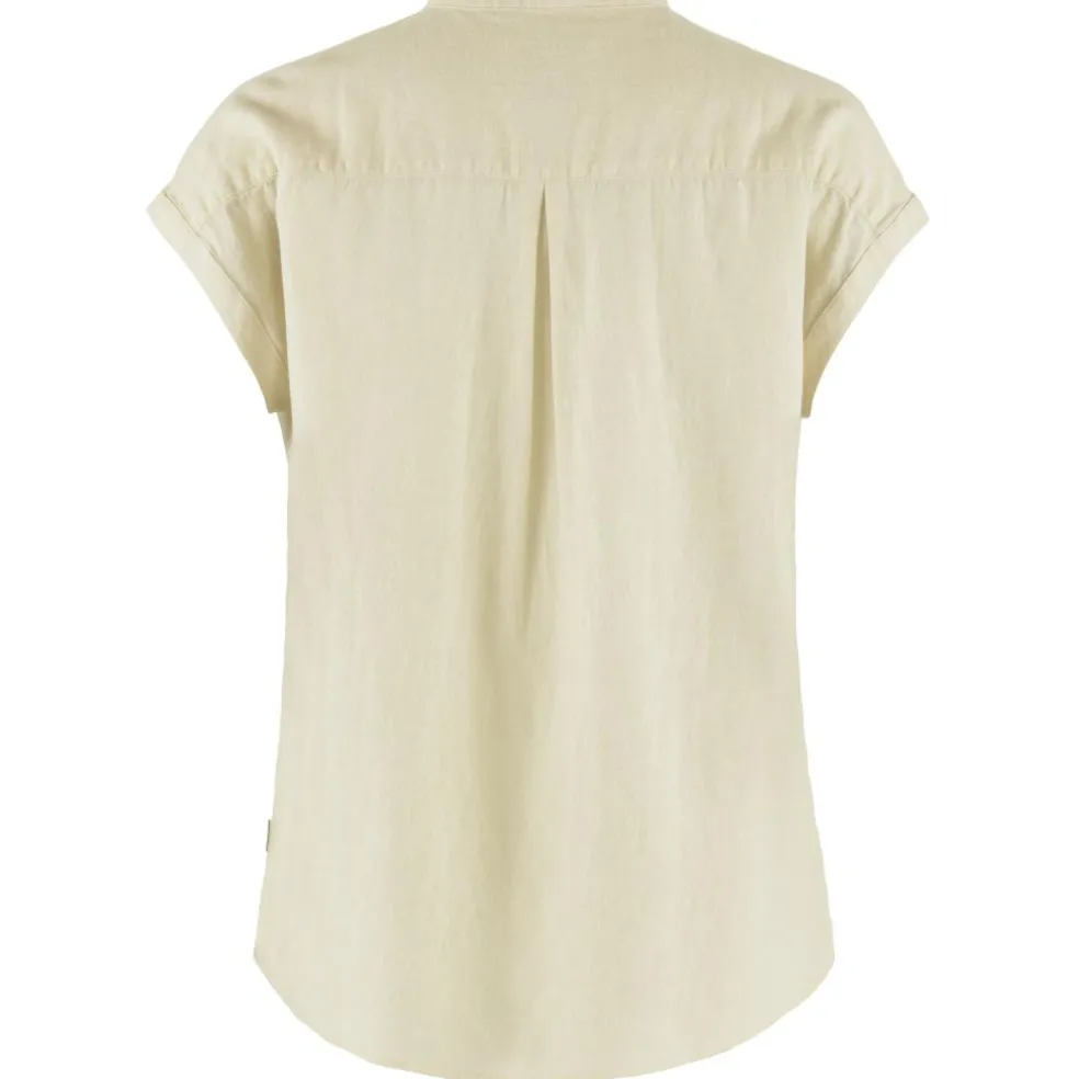 Fjällräven Ovik Hemp SS blouse dames chalk white