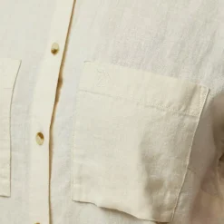 Fjällräven Ovik Hemp SS blouse dames chalk white
