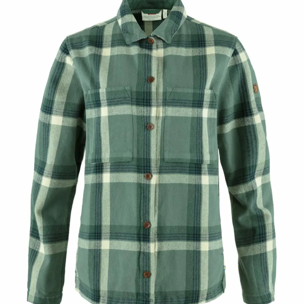 Fjällräven Singi Flannel blouse dames patina green deep patina