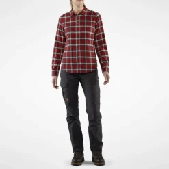 Fjällräven Övik Flannel blouse dames deep red