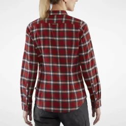 Fjällräven Övik Flannel blouse dames deep red