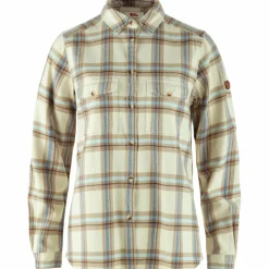 Fjällräven Övik Heavy Flannel blouse dames chalk white fossil