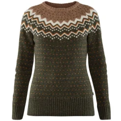 Fjällräven Övik Knit sweater dames deep forest