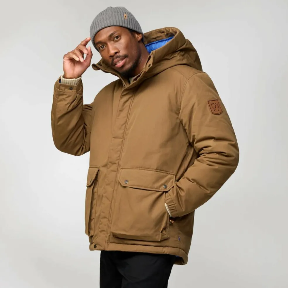 Fjällräven Övik Padded outdoor jack heren wood brown