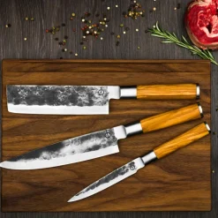 Forged Olive 3-delige messenset