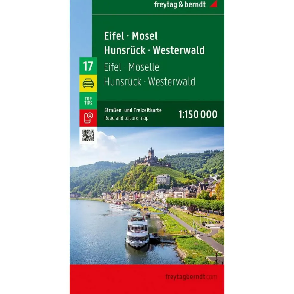 Freytag & Berndt Eifel Moezel Hunsrück Westerwald vrijetijds- en wegenkaart