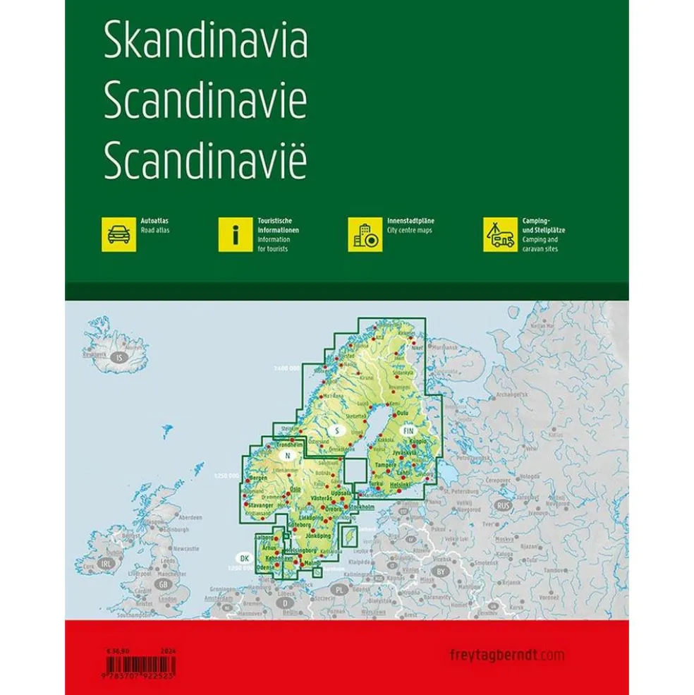 Freytag & Berndt Scandinavië wegenkaart