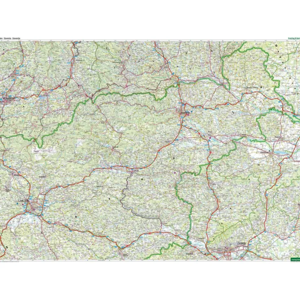 Freytag & Berndt Slovenië vrijetijds- en wegenkaart