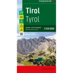 Freytag & Berndt Tirol vrijetijds- en wegenkaart