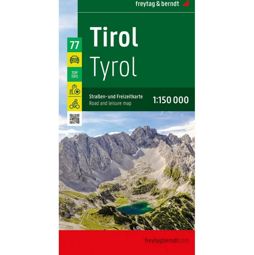 Freytag & Berndt  Tirol vrijetijds- en wegenkaart