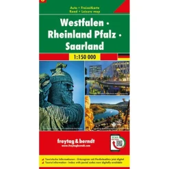 Freytag & Berndt Westfalen Rheinland Pfalz Saarland vrijetijds- en wegenkaart