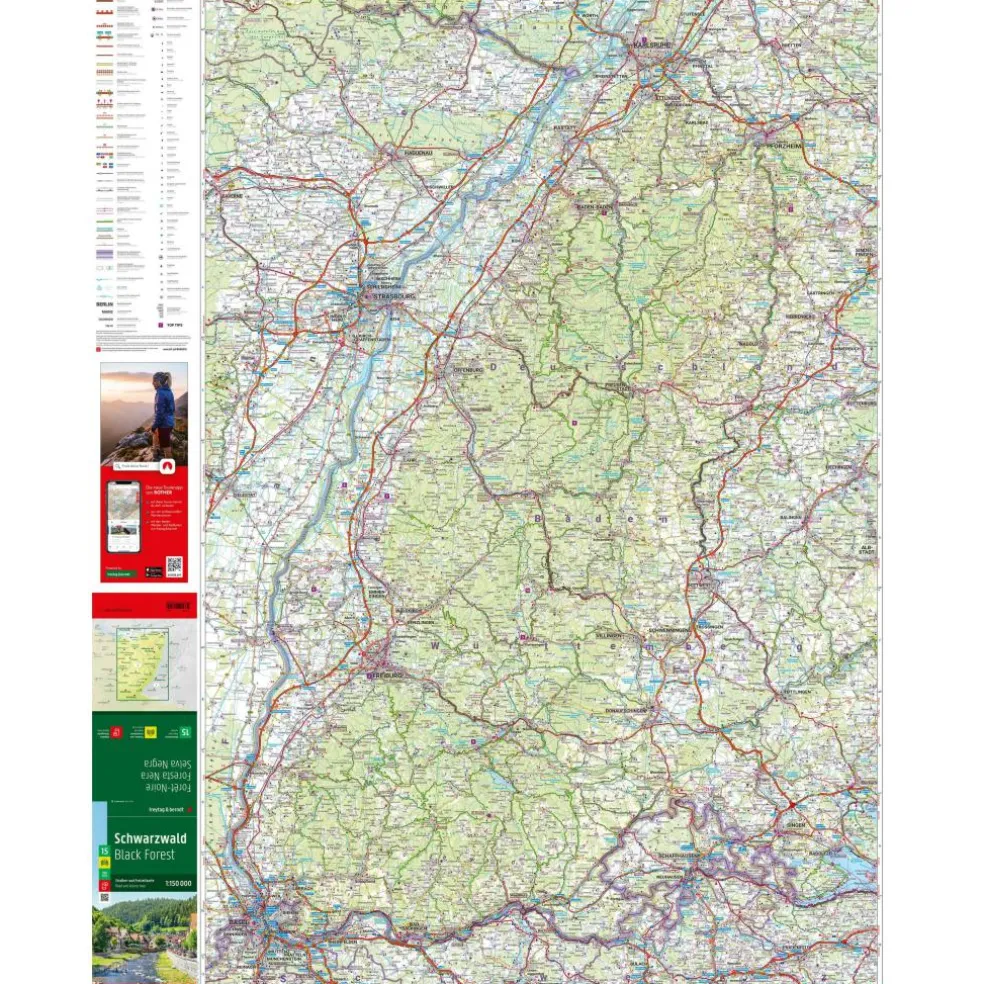 Freytag & Berndt Zwarte Woud vrijetijds- en wegenkaart