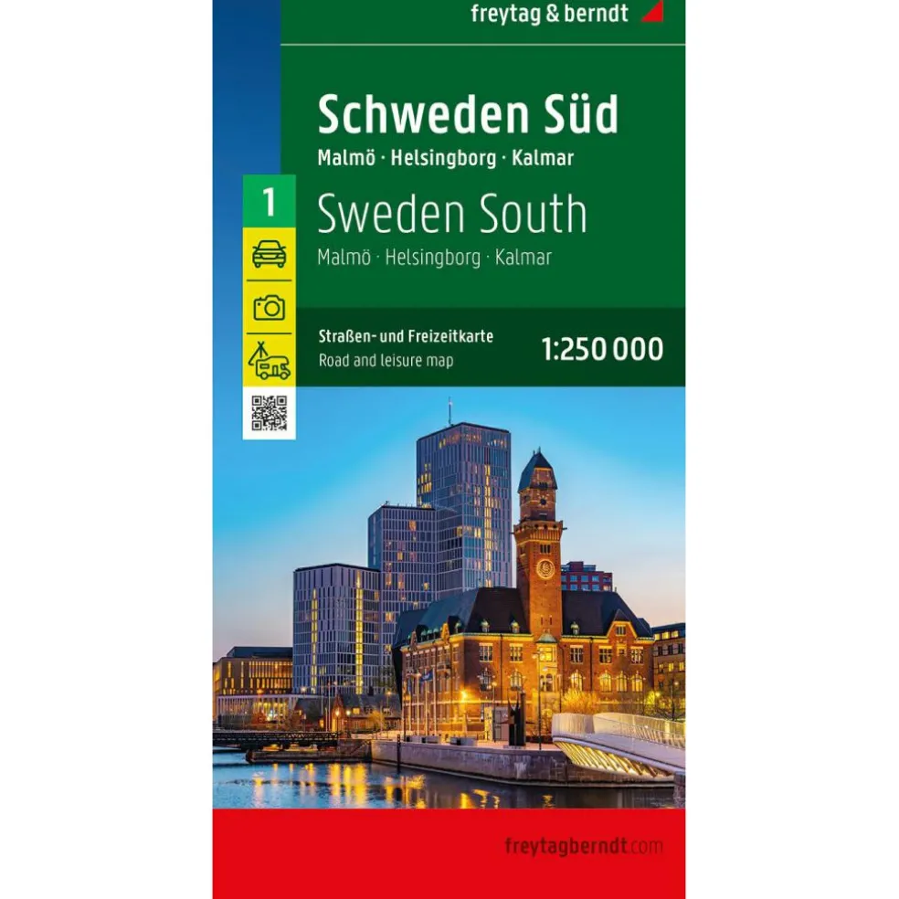 Freytag & Berndt Zweden Zuid Malmo Helsingborg Kalmar wegenkaart