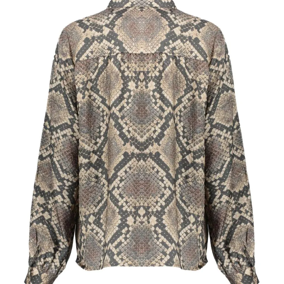 Geisha blouse dames black sand