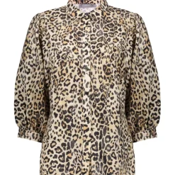 Geisha blouse dames sand black