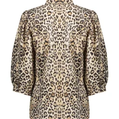 Geisha blouse dames sand black