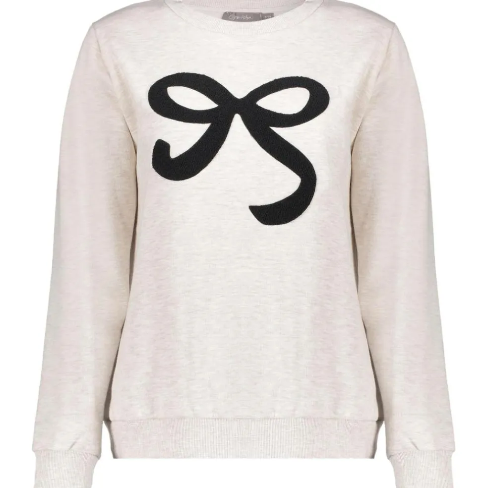 Geisha sweater dames beige melange black