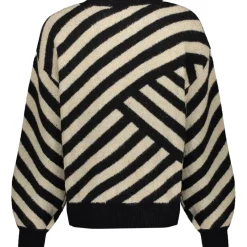 Geisha sweater dames sand black
