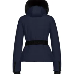 Goldbergh HIDA FAUX BORDER softshell winterjas dames french blue