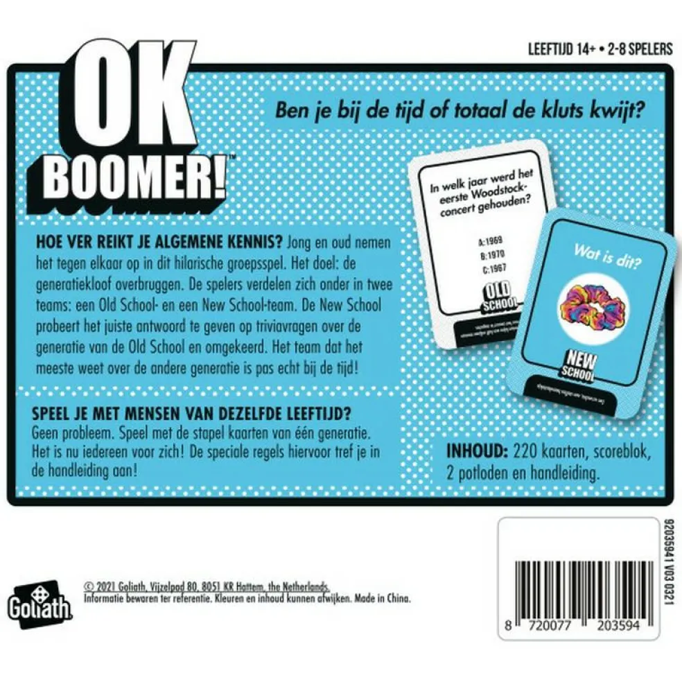 Goliath OK Boomer! kaartspel