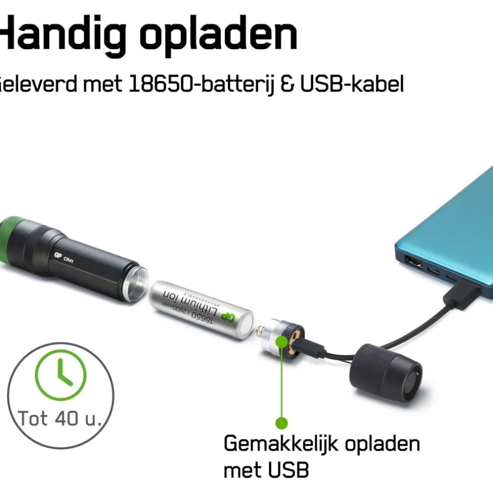 GP Batteries CR41 650L zaklamp