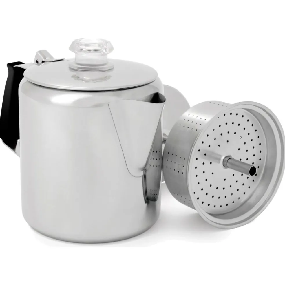 GSI Outdoors Glacier Stainless percolator 6 kops