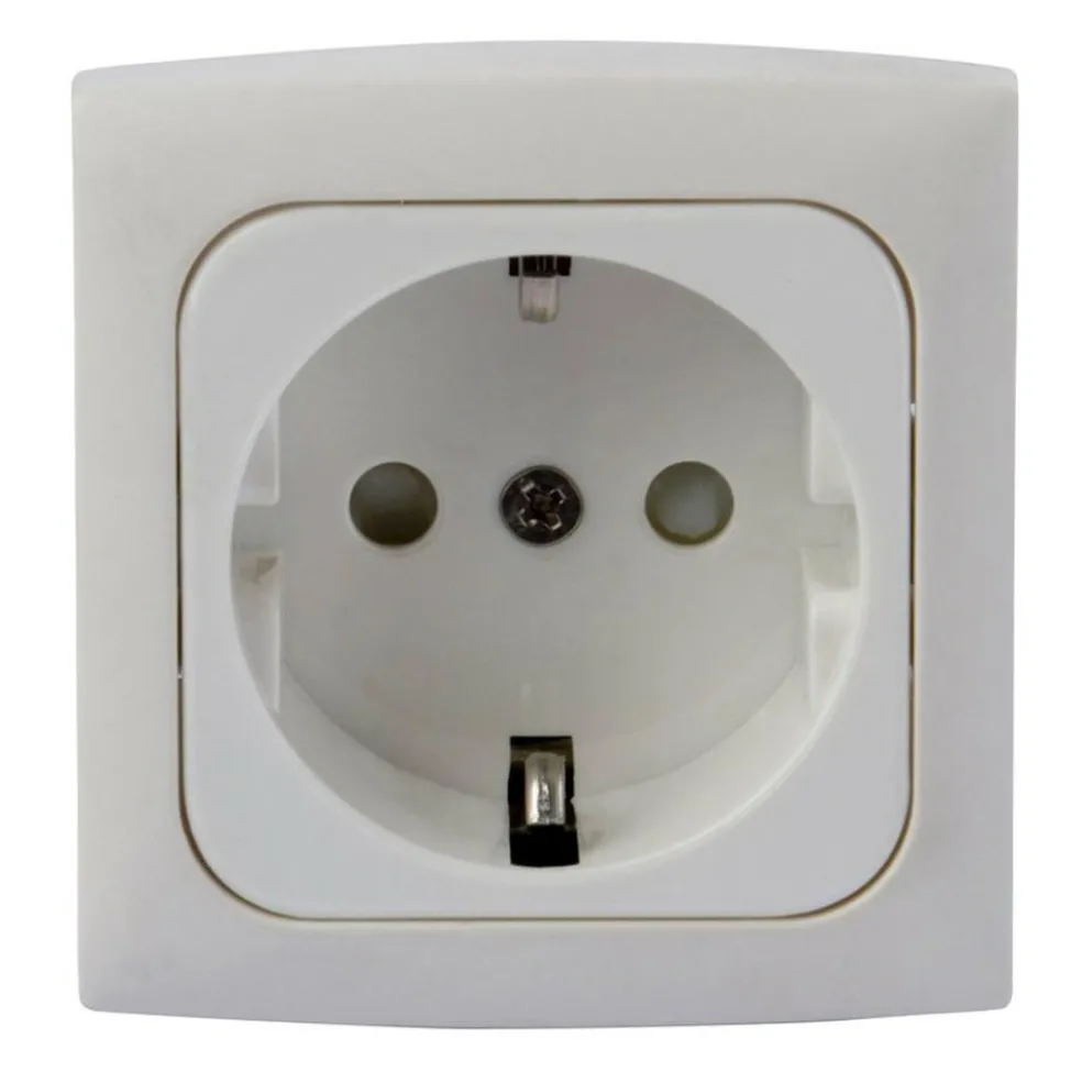 Haba C-line wandcontactdoos wit