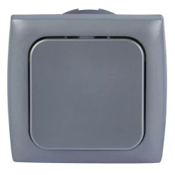 Haba C-line wipschakelaar zilver