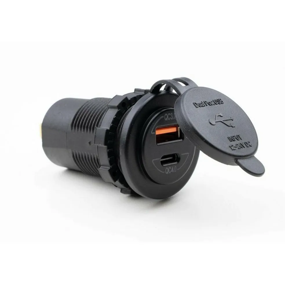 Haba Powerline dubbele inbouw USB snellader QC3.0 + QC4.0