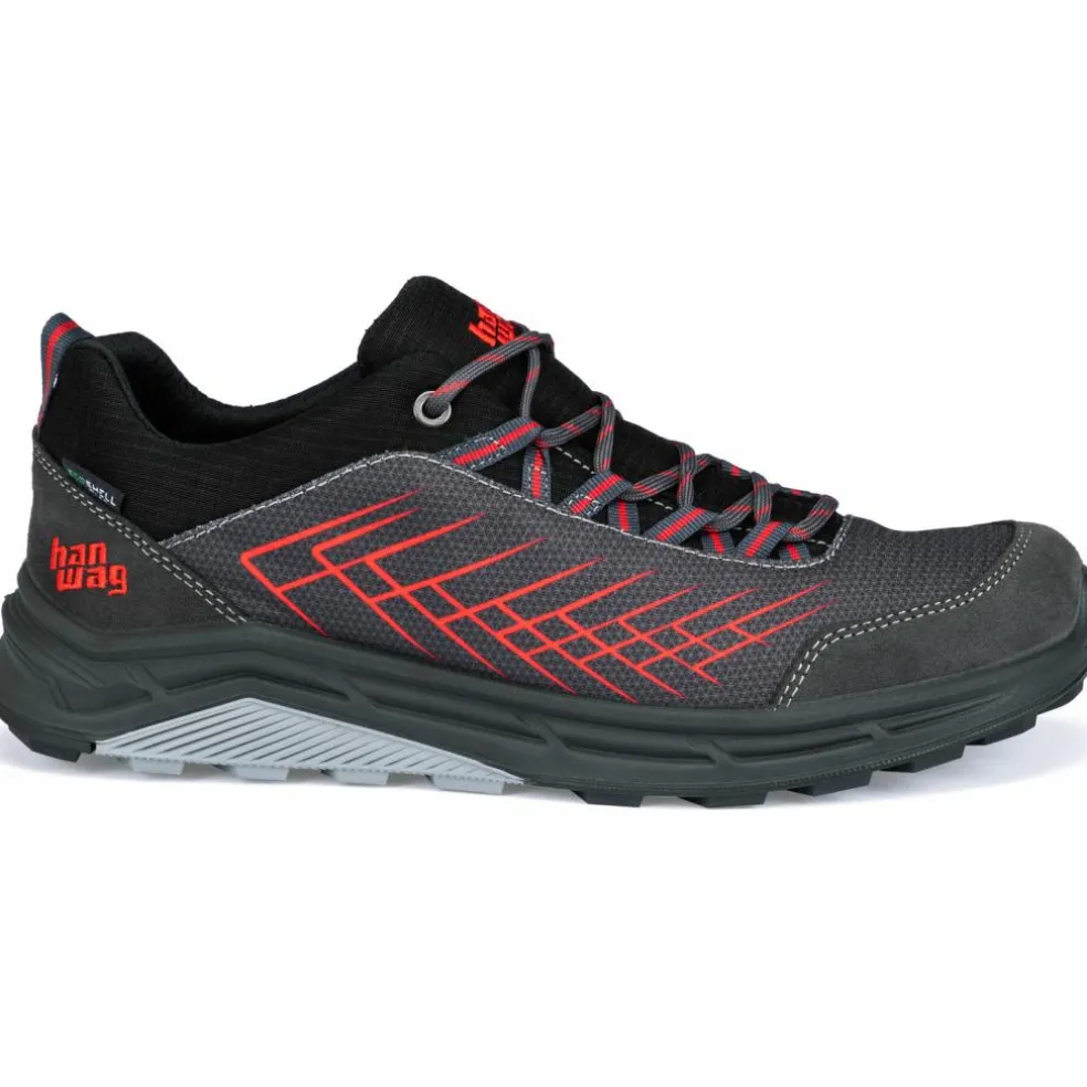 Hanwag Coastridge Low ES wandelschoenen heren asphalt red