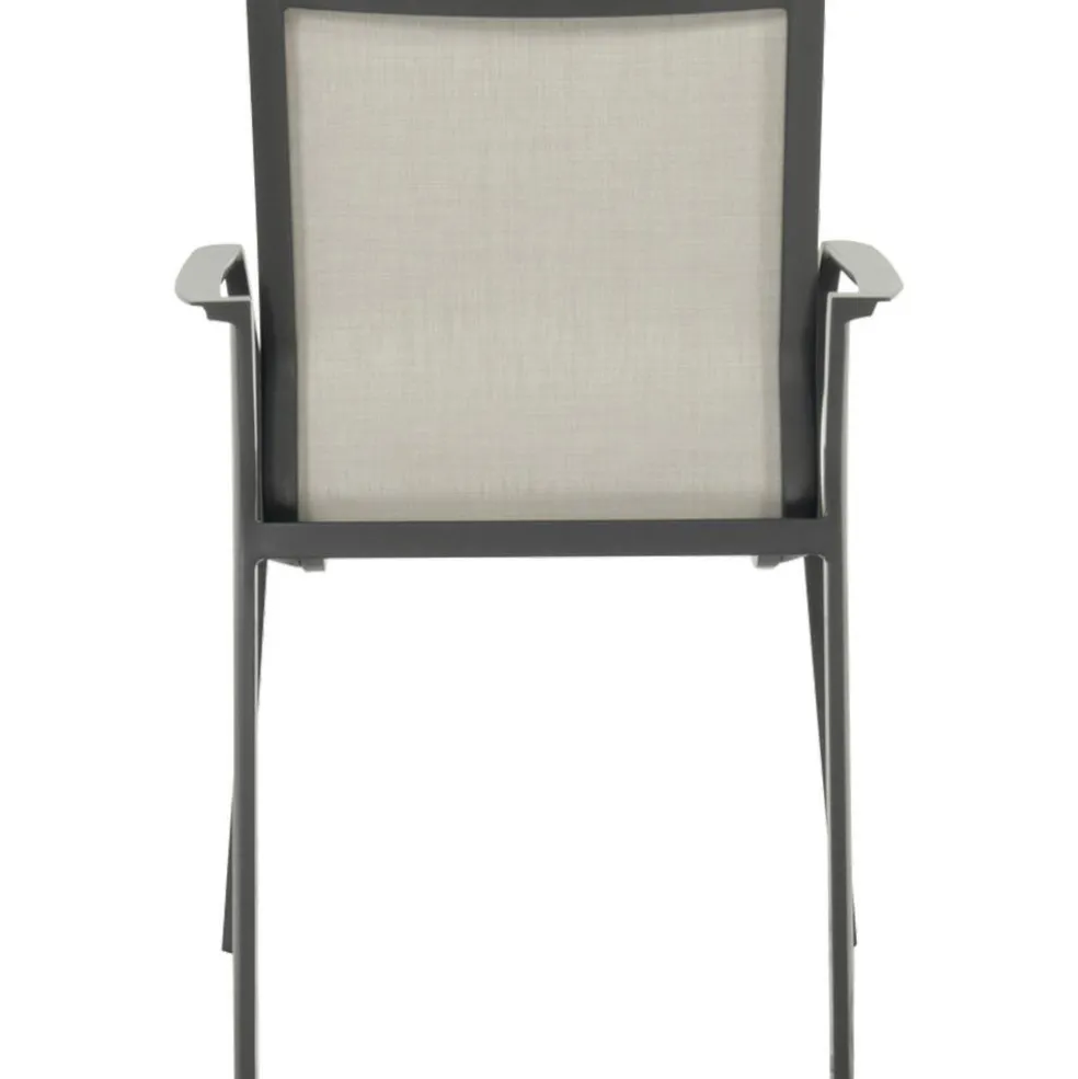 Hartman Lea stapelbare tuinstoel anthracite xerix