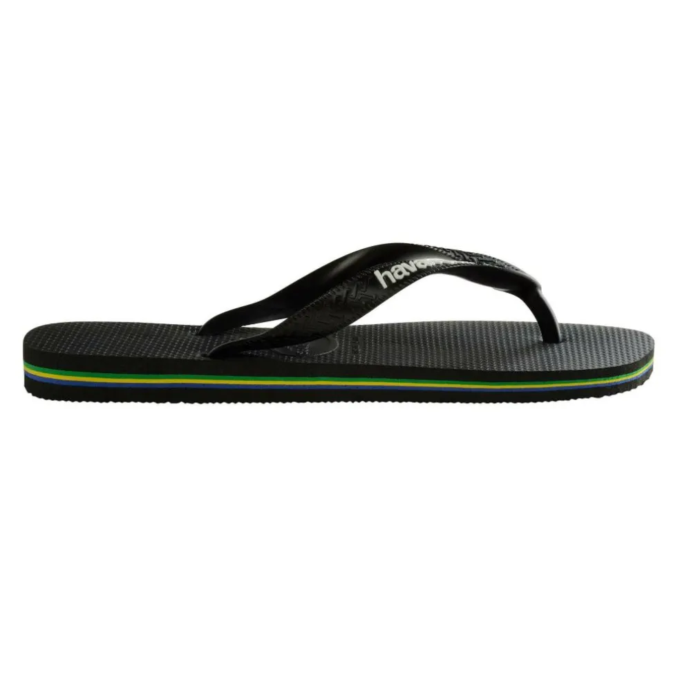 Havaianas Brasil Logo slippers black