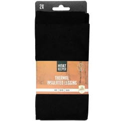 Heatkeeper thermobroek junior black 2-pack