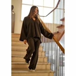 Henriette Steffensen  Pullover sweater dames chokolate