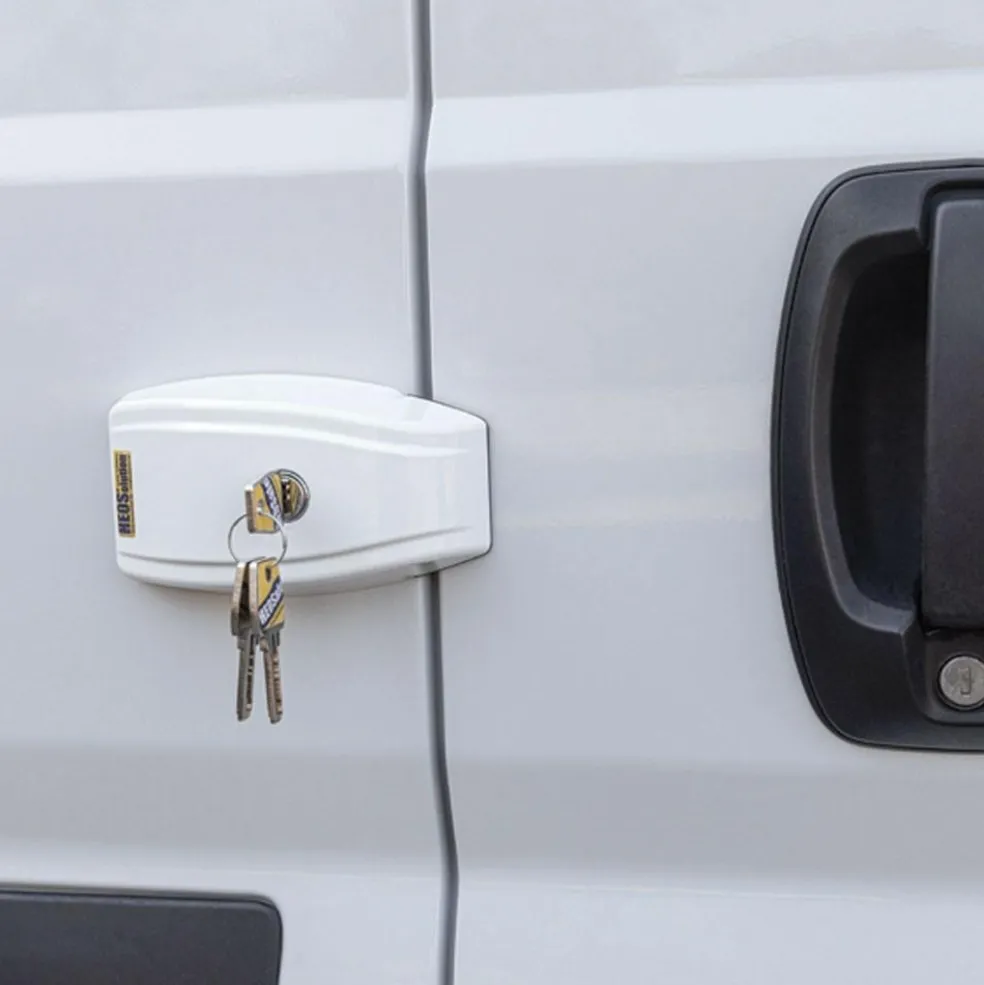 HEOSolution HEOSafe Van Security veiligheidsslot wit per 2 stuks