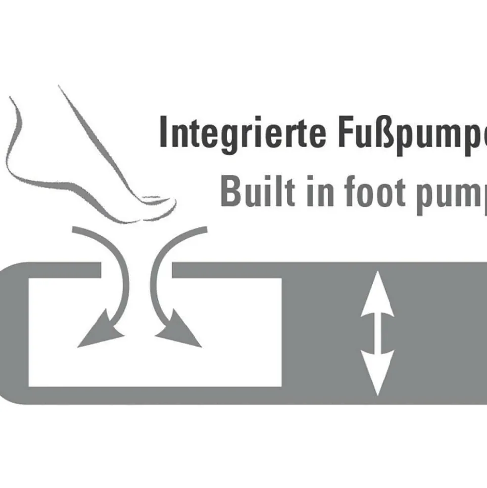 High Peak Comfort Plus Single luchtbed grey blue black