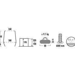 High Peak  Trento 2.0 bustent