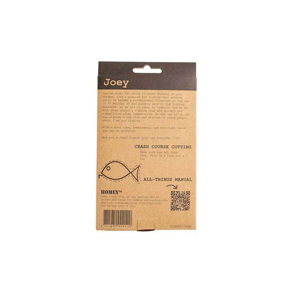 Homey's Joey EDC zakmes hout zilver