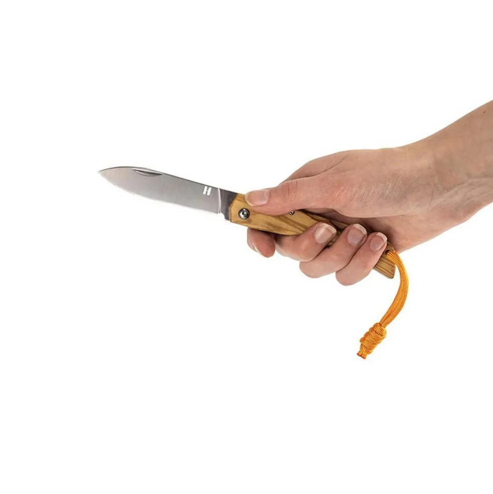 Homey's Olly EDC zakmes hout zilver