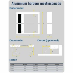 Horrex Plissé hordeur 175 x 65 cm grey