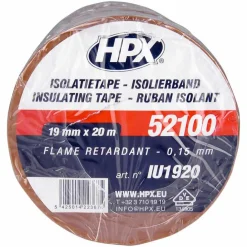 HPX 52100 isolatietape bruin 19 mm x 20 meter