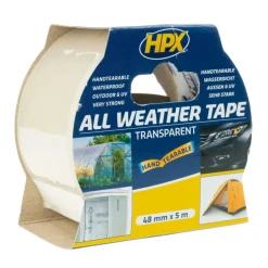 HPX All Weather tape transparant 48 mm x 25 meter