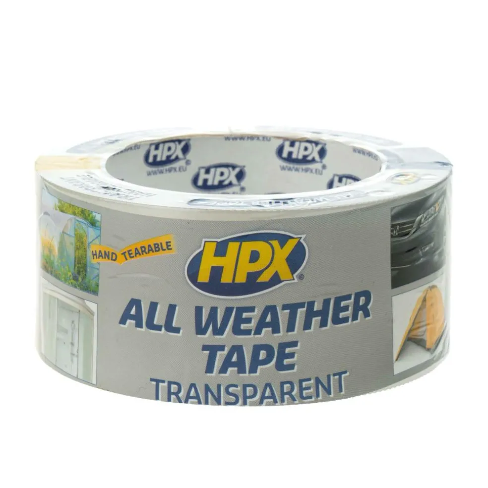 HPX All Weather tape transparant 48 mm x 5 meter